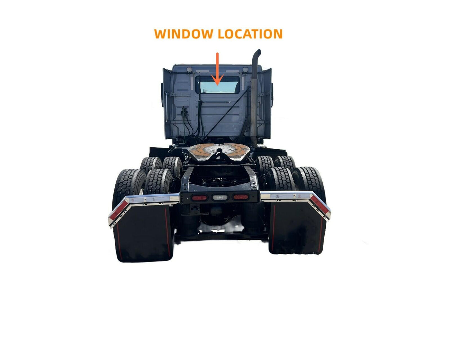 Back Window Back Glass Compatible with Volvo VHD VN VNL VNR VNX VT Series Conventional Cab 1997-2024 Models