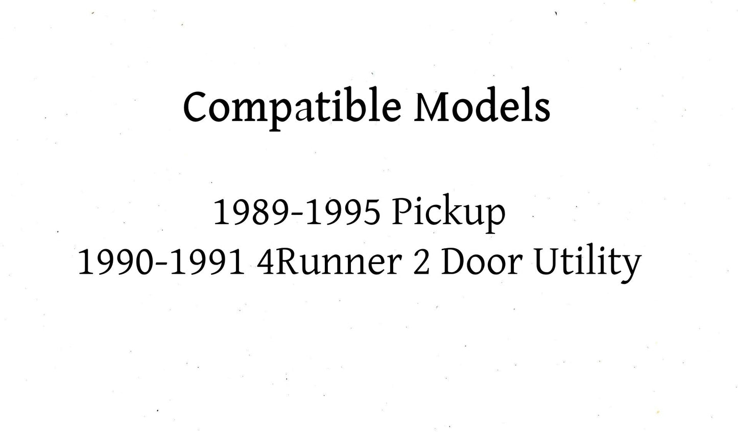 Driver Left Side Front Vent Window Vent GlassCompatible with Toyota Pickup 1989-1995 / 4Runner 2 Door Utility 1990-1991 Models