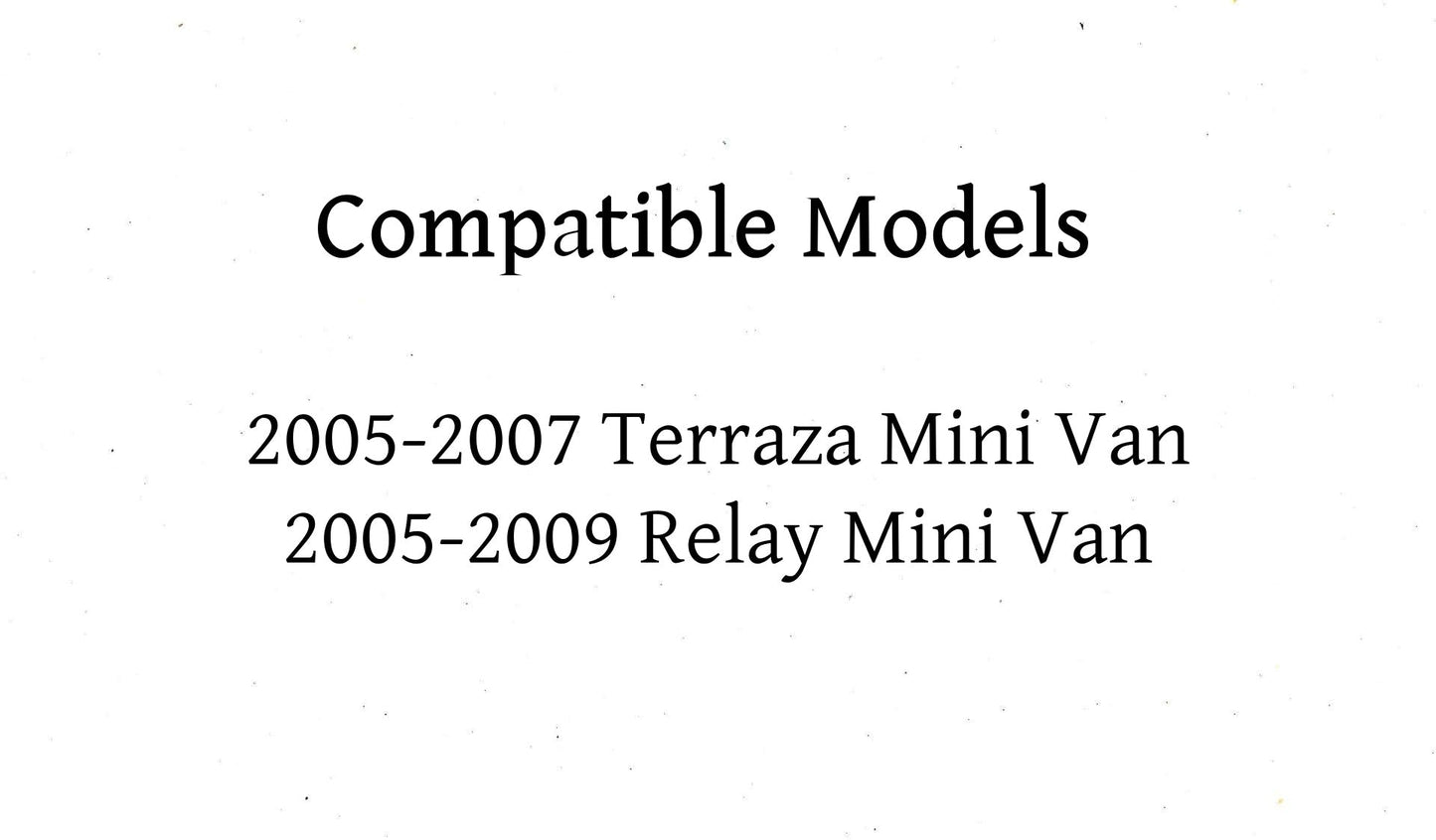 Driver Left Side Front Door Window Door Glass Compatible with Buick Terraza/Saturn Relay Mini Van 2005-2007 Models